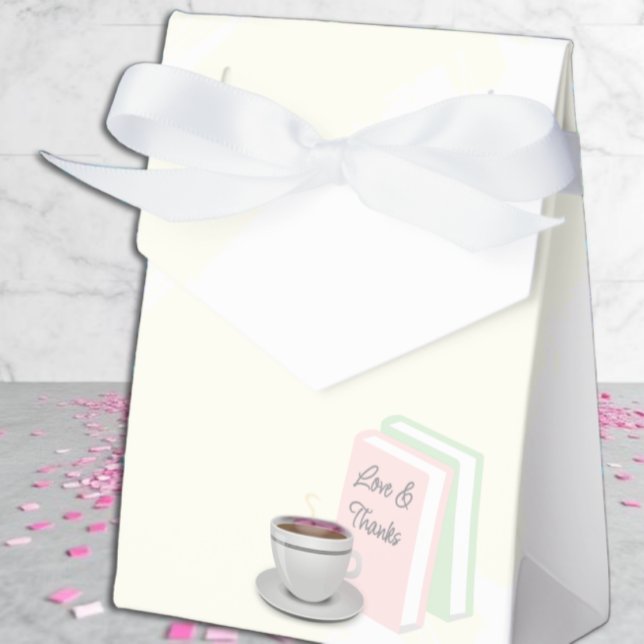 Tea & Books Bridal Shower Favour Box (Creator Uploaded)