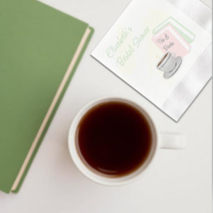 Tea & Books Bridal Shower Napkin