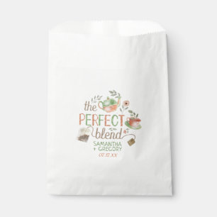 Tea Bridal Wedding Shower The Perfect Blend Custom Favour Bag