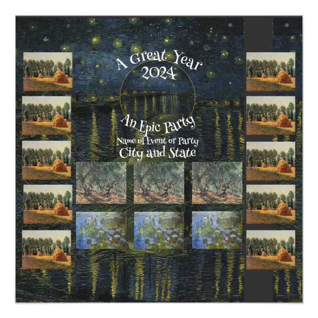 Tea Brunch Lunch Patio Garden 2024 Party Celebrate Photo Print (Front)