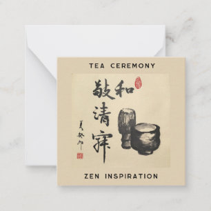Tea Ceremony/Zen Inspiration Card