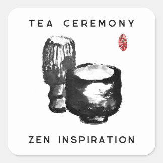 Tea Ceremony/Zen Inspiration Square Sticker
