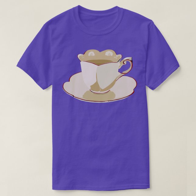 Tea cup accent decal T-Shirt (Design Front)