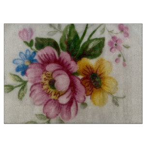 Tea Cup Bouquet Cutting Board