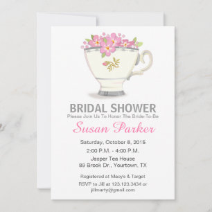 Tea Cup Bridal Shower Invitation