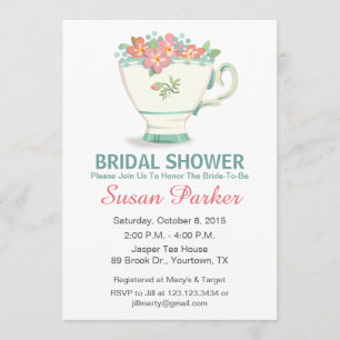 Tea Cup Bridal Shower Invitation