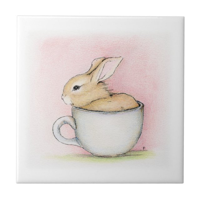 Tea Cup Ceramic Tile (Front)