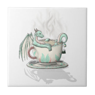 Tea Cup Dragons: Peppermint (Clear) Tile