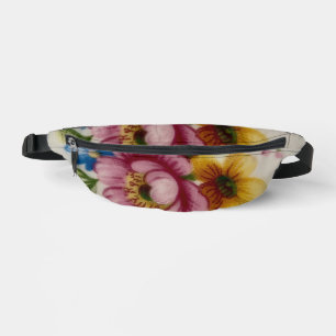 Tea Cup Floral Bouquet  Bum Bags
