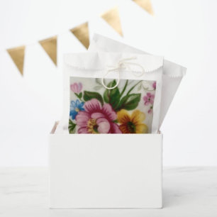 Tea Cup Floral Bouquet Favour Bag