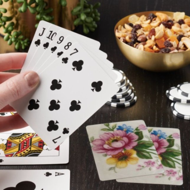 Tea Cup Floral Bouquet Playing Cards (Creator Uploaded)