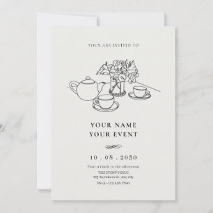 Tea cup  invitation
