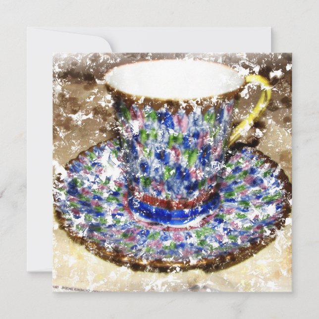 Tea Cup Party Invitations (Front)