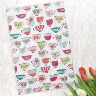 Tea Cup Pattern Towel