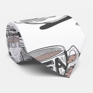 tea cup PATTERN WITH SPOON ALL TRANS Tie