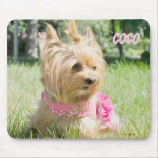 Tea Cup Yorkie Mouse Pad