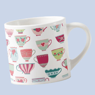 Tea Cups Modern Vintage Espresso Cup