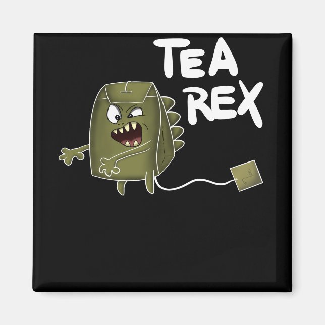 tea dinosaur magnet (Front)