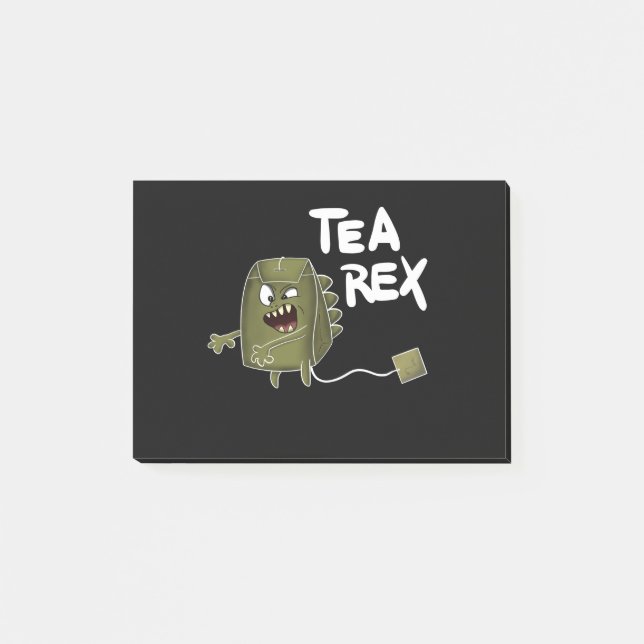 tea dinosaur post-it notes (Front)
