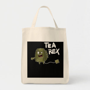 tea dinosaur tote bag