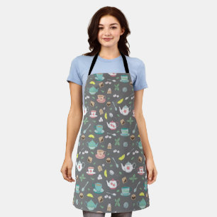 Tea Drinker Tea Cups and Teapots British Pattern Apron