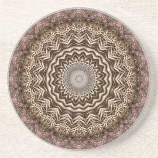 Tea Dyed Mandala Coaster