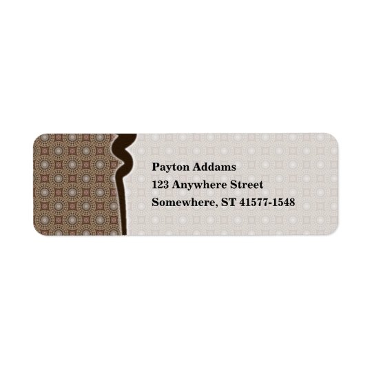 Tea Dyed Pattern 1 • Avery Label Return Address Label