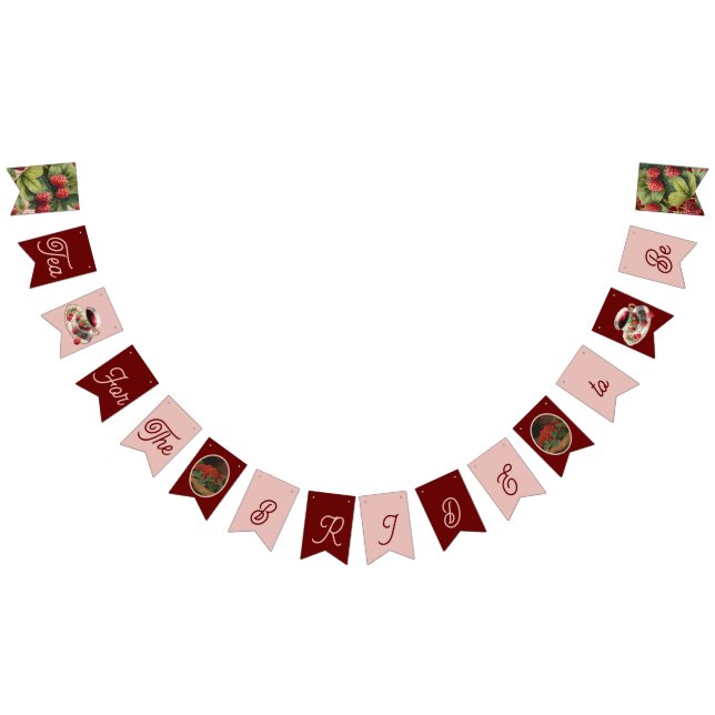 "Tea for the Bride-to-Be" Berry Banner (All)