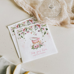 Tea for Two Birthday Napkins Floral Tea Party