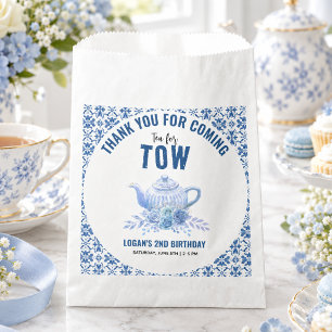 Tea for Two – Floral 2nd Birthday Party Favour Bag
