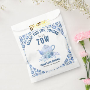 Tea for Two – Floral 2nd Birthday Party Favour Bag
