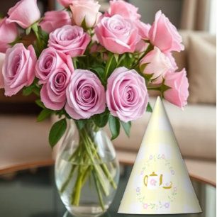 Tea for Two Girl 2nd Birthday Party Hat