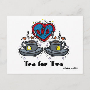 Tea for Two Postcard