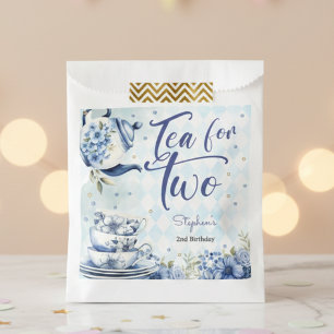 Tea for two, second birthday for kids favour bag