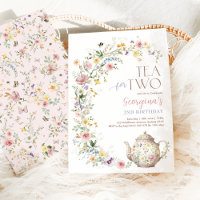 Tea for Two Spring Wildflower Birthday Tea Party
