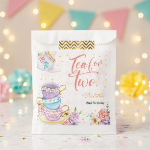 Tea for two, tea birthday favour bag