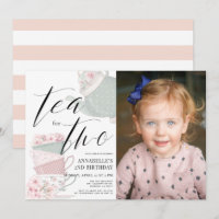 Tea for Two Tea Party 2nd Birthday Photo