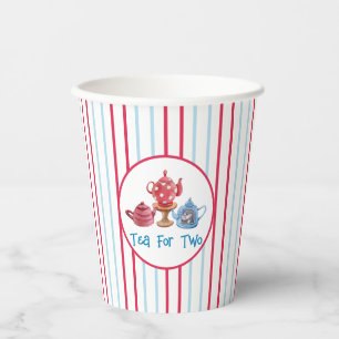 Tea For Two Teapots 8oz Paper Cup