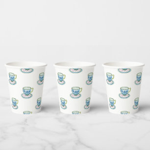 Tea for Two Twin Baby Shower Paper Cups