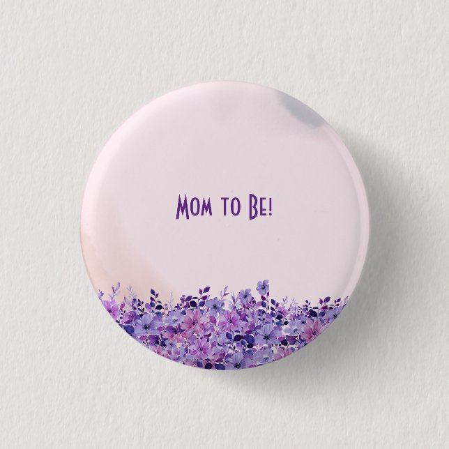 Tea for Two Twins Mum To Be Button (Front)