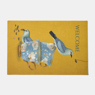Tea For Two Welcome Mat