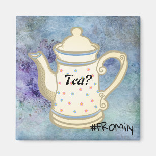 Tea? #FROMily From Fandom Liu Diner Design Magnet