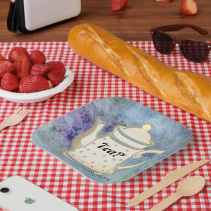 Tea? #FROMily From Fandom Liu Diner Design Paper Plate