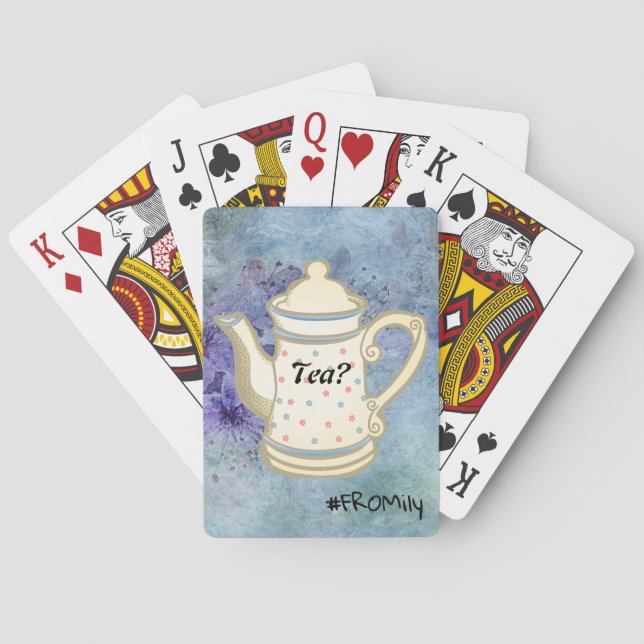 Tea? #FROMily From Fandom Liu Diner Design Playing Cards (Back)