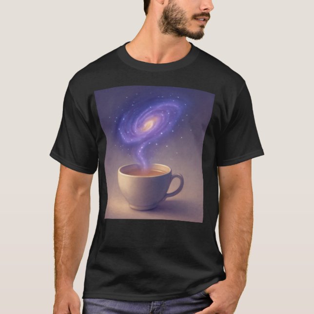 Tea Galaxy Magical Cup Design T-Shirt (Front)