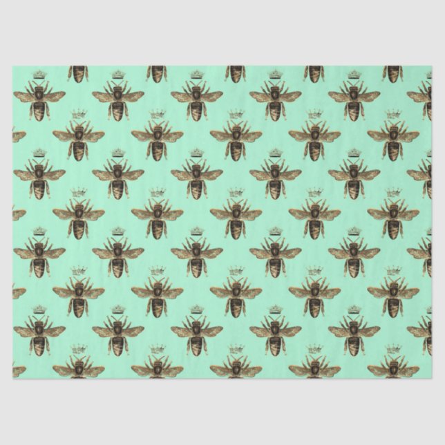 Tea Garden Bee Series Design 11 Tissue Paper (Front)