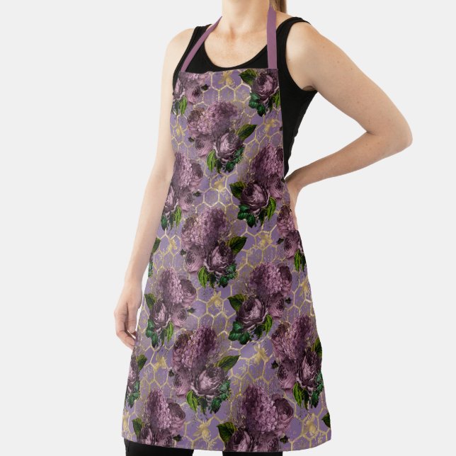 Tea Garden Bee Series Design 22 Apron (Insitu)