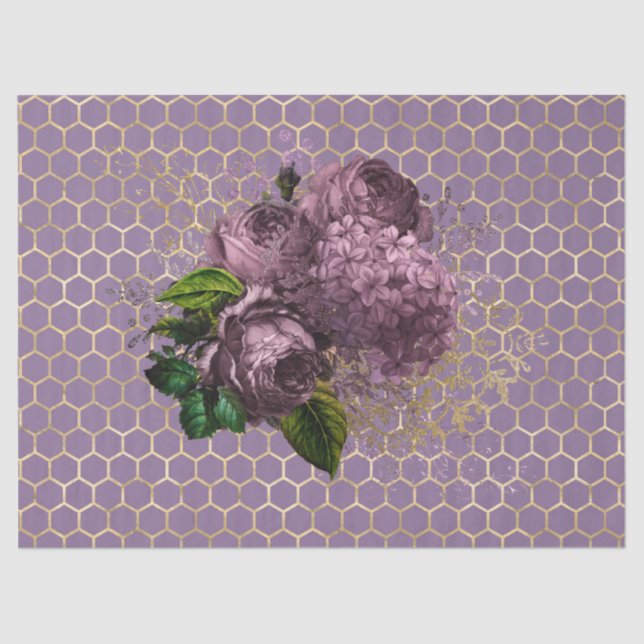 Tea Garden Bee Series Design 38 Tissue Paper (Front)