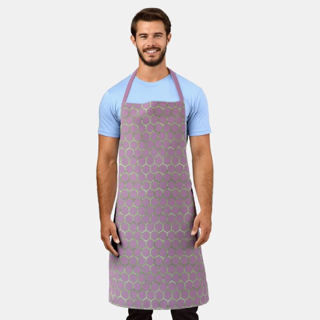 Tea Garden Bee Series Design 5 Apron (Worn)
