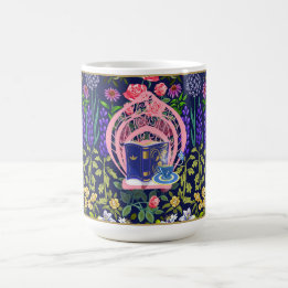 Tea Garden Reading Chair | Pink | Coffee Mug